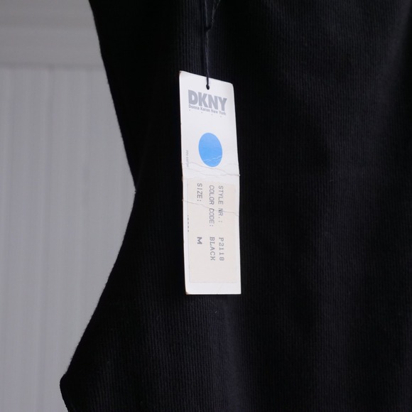 AMAZING deadstock 90s black label DKNY ribbed cotton bodysuit‎ - Picture 9 of 10